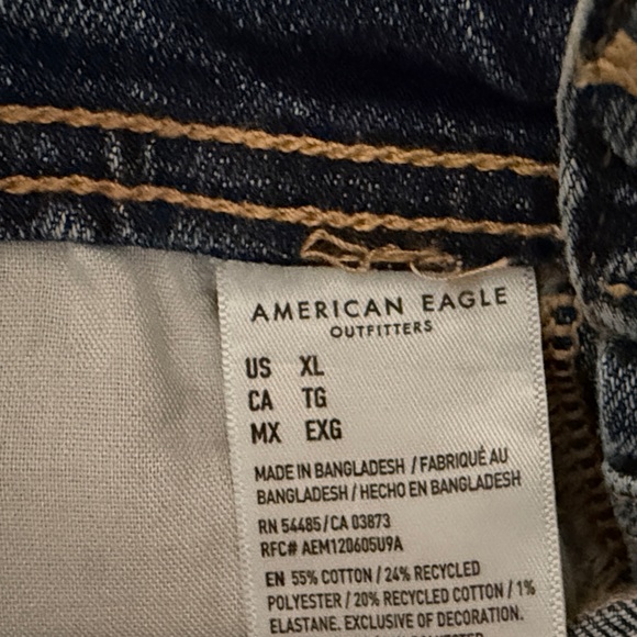 American Eagle Stovepipe Women's Denim Overalls NEW! - Picture 4 of 8
